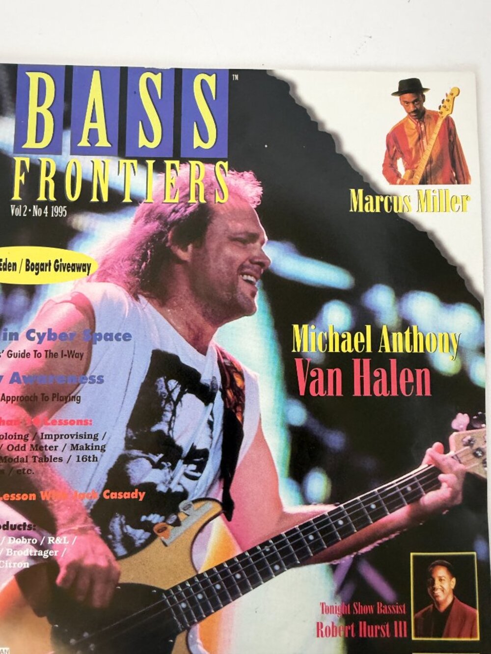 Vintage 1995 Bass Frontiers Magazine Michael Anthony Van Halen Vol 2 No 4 - Picture 2 of 4